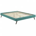 Loryn Full Fabric Bed Frame with Round Splayed Legs