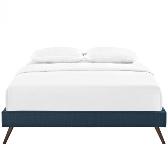 Loryn Queen Fabric Bed Frame with Round Splayed Legs