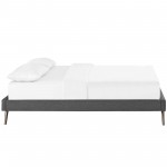 Loryn Queen Fabric Bed Frame with Round Splayed Legs