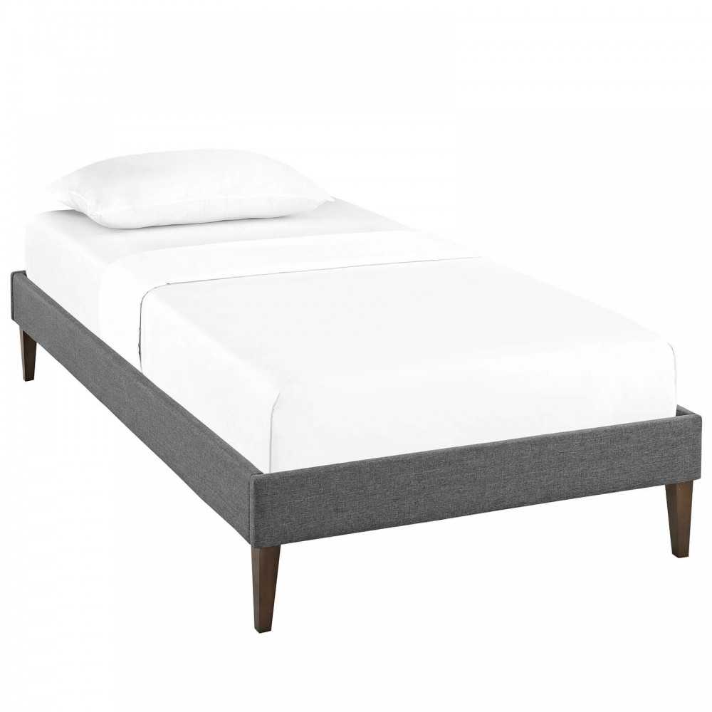 Tessie Twin Fabric Bed Frame with Squared Tapered Legs Tessie Twin Fabric Bed Frame with Squared Tapered Legs