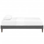 Tessie Twin Fabric Bed Frame with Squared Tapered Legs