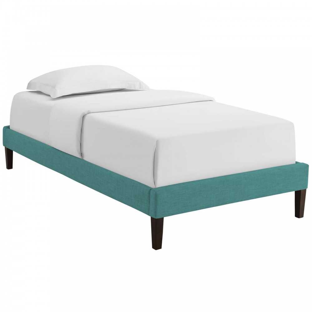 Tessie Twin Fabric Bed Frame with Squared Tapered Legs Tessie Twin Fabric Bed Frame with Squared Tapered Legs