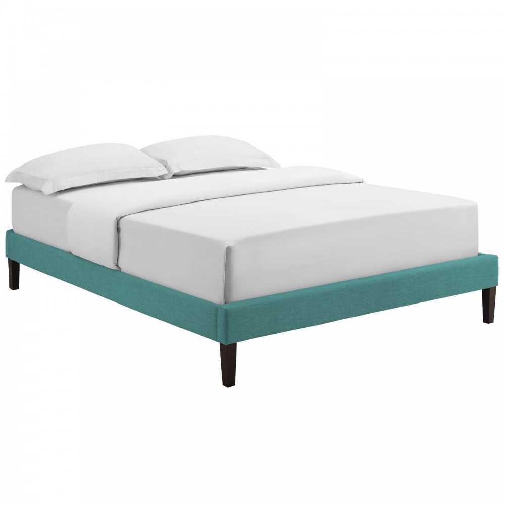 Tessie Full Fabric Bed Frame with Squared Tapered Legs