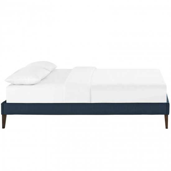 Tessie Queen Fabric Bed Frame with Squared Tapered Legs