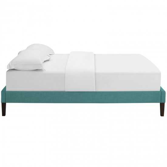 Tessie Queen Fabric Bed Frame with Squared Tapered Legs