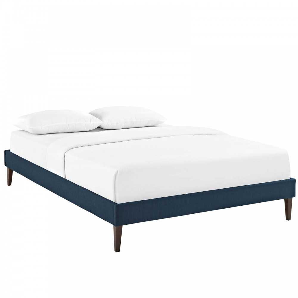 Tessie King Fabric Bed Frame with Squared Tapered Legs Tessie King Fabric Bed Frame with Squared Tapered Legs