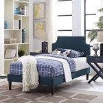 Corene Twin Fabric Platform Bed with Squared Tapered Legs