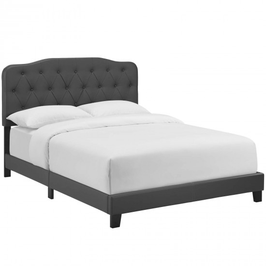 Amelia Twin Faux Leather Bed