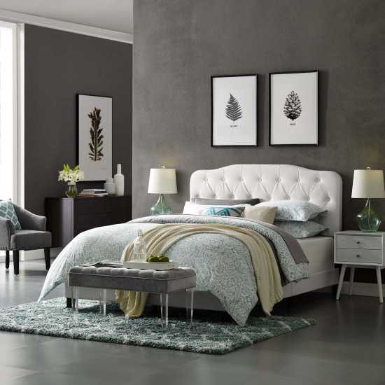 Amelia Full Faux Leather Bed