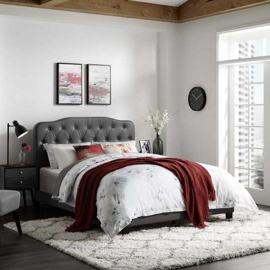 Amelia King Faux Leather Bed