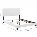 Amira Twin Upholstered Fabric Bed