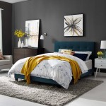 Amira Full Upholstered Fabric Bed
