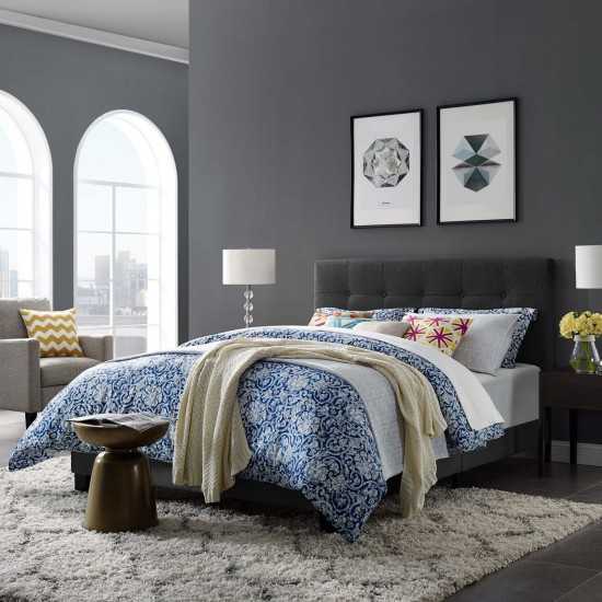 Amira Queen Upholstered Fabric Bed