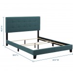 Amira Queen Upholstered Fabric Bed