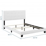 Amira Queen Upholstered Fabric Bed