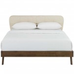 Gianna Queen Upholstered Polyester Fabric Platform Bed