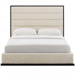 Ashland Queen Upholstered Linen Fabric Platform Bed