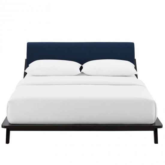 Luella Queen Upholstered Fabric Platform Bed