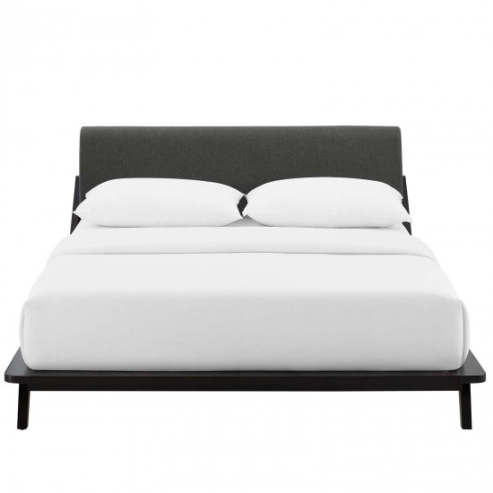 Luella Queen Upholstered Fabric Platform Bed