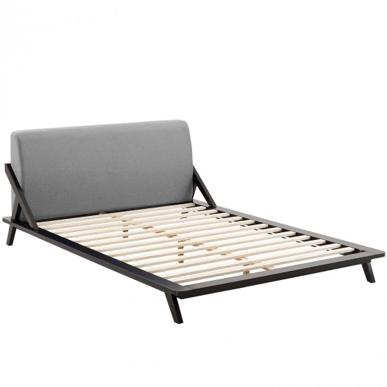 Luella Queen Upholstered Fabric Platform Bed