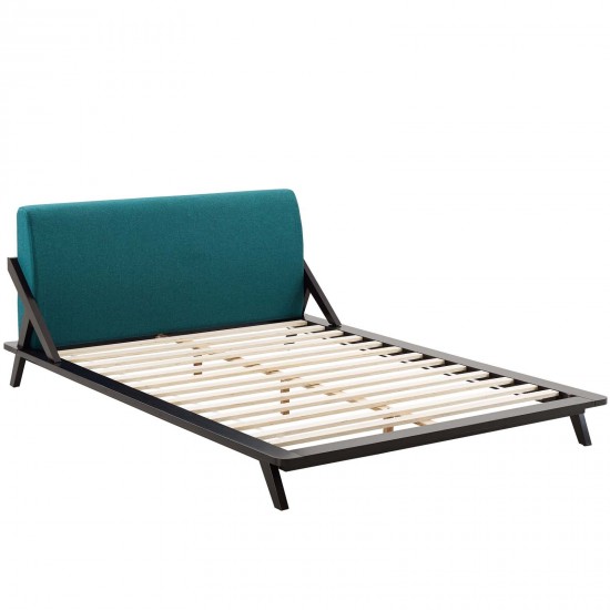 Luella Queen Upholstered Fabric Platform Bed