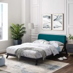 Luella Queen Upholstered Fabric Platform Bed