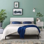 Luella Queen Upholstered Fabric Platform Bed