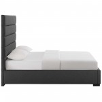 Genevieve Queen Upholstered Fabric Platform Bed