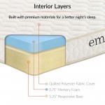 Emma 6" Twin Mattress Foam Set of 2