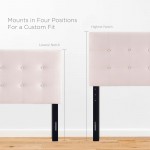 Emily King Biscuit Tufted Performance Velvet Headboard