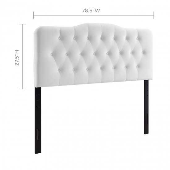 Annabel King Diamond Tufted Performance Velvet Headboard