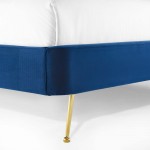 Mira Upholstered Performance Velvet Queen Platform Bed