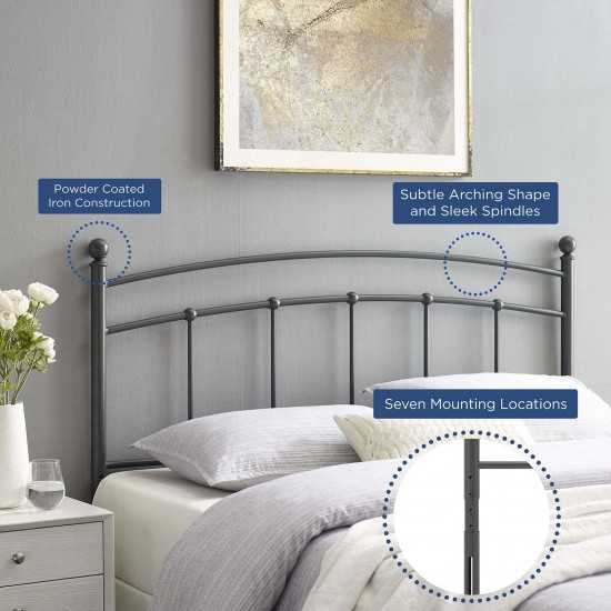 Abigail King Metal Headboard