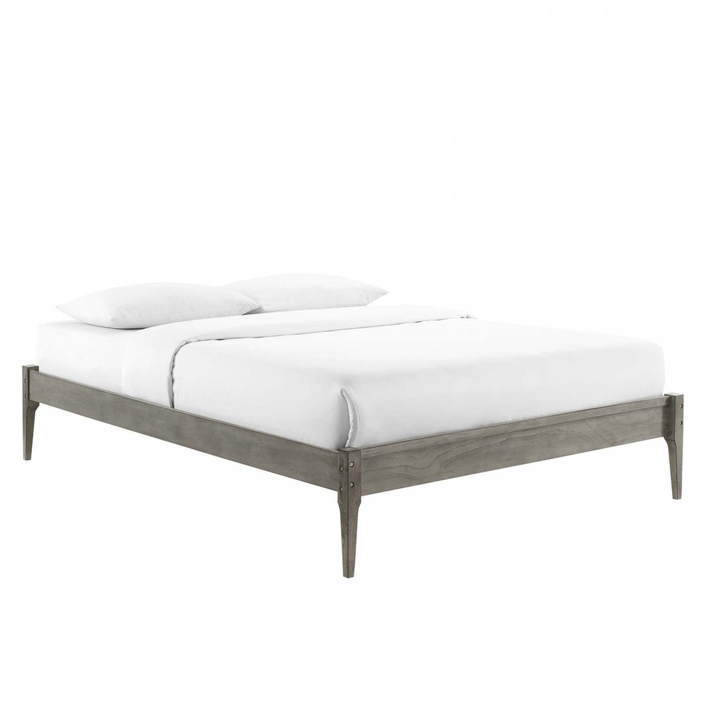 June Queen Wood Platform Bed Frame