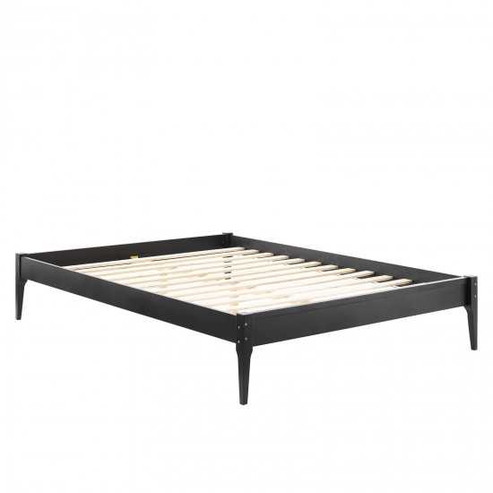 June King Wood Platform Bed Frame