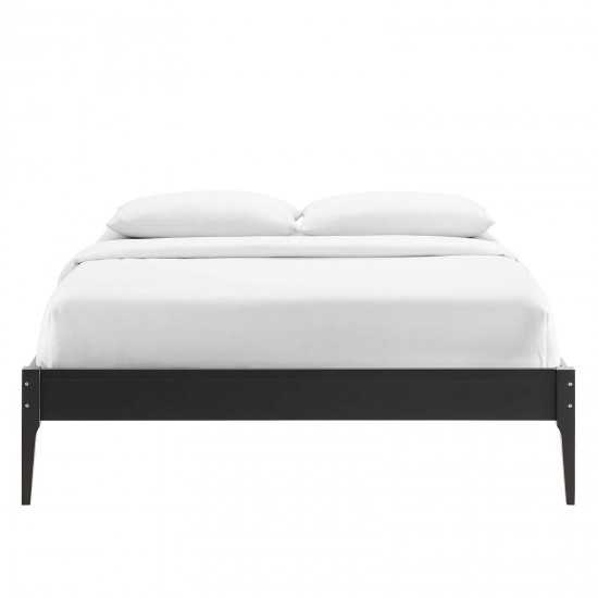 June King Wood Platform Bed Frame