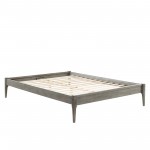 June King Wood Platform Bed Frame