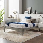 June King Wood Platform Bed Frame