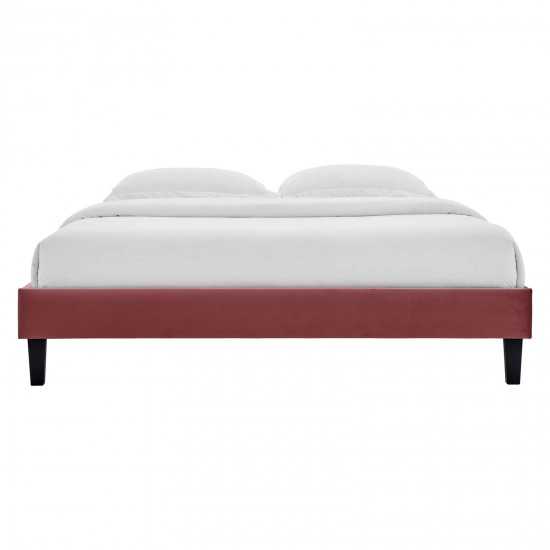 Reign Twin Performance Velvet Platform Bed Frame