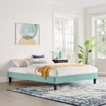 Reign Twin Performance Velvet Platform Bed Frame