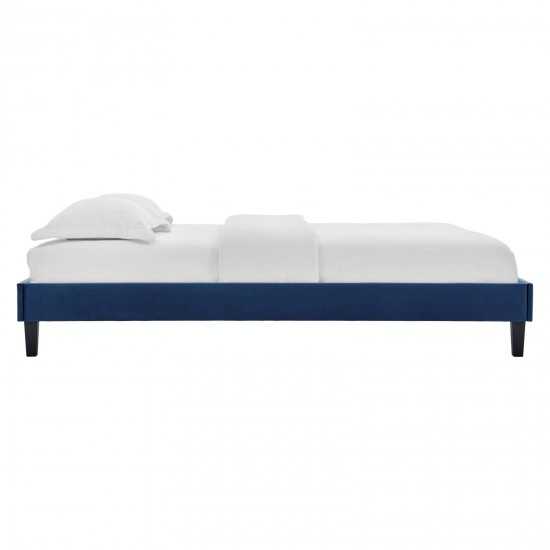 Reign Twin Performance Velvet Platform Bed Frame