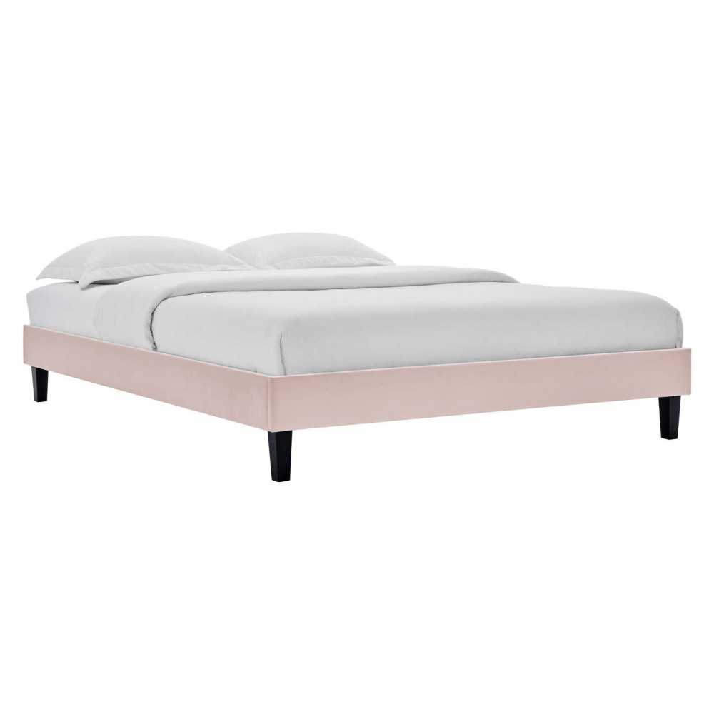 Reign Twin Performance Velvet Platform Bed Frame