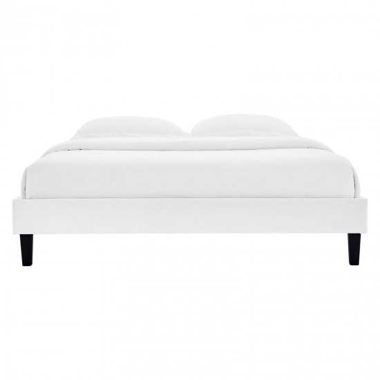 Reign Full Performance Velvet Platform Bed Frame