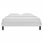 Reign Queen Performance Velvet Platform Bed Frame