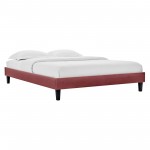 Reign King Performance Velvet Platform Bed Frame