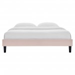 Reign King Performance Velvet Platform Bed Frame
