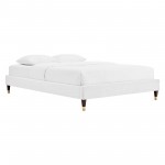 Harlow Twin Performance Velvet Platform Bed Frame