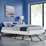 Harlow Twin Performance Velvet Platform Bed Frame