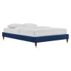 Harlow Queen Performance Velvet Platform Bed Frame