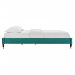 Harlow Queen Performance Velvet Platform Bed Frame